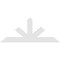 Ekena Millwork Saratoga Architectural Grade PVC Gable Bracket, 72"W x 30"H x 2"D x 6"F, 10/12 Pitch GBP072X30X0206SAR00 - alternate 2